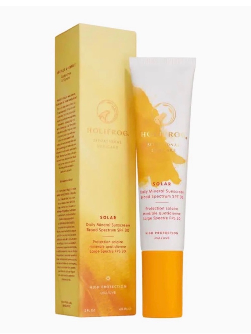 HoliFrog SOLAR Daily Mineral Sunscreen Broad Spectrum SPF 30 60ml/Brand new